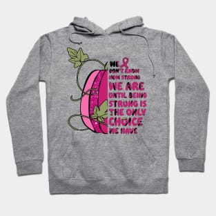 Breast Cancer Awareness pink pumpkin Hoodie